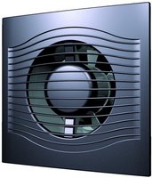 Slim 5C Dark gray metal Вентилятор осевой вытяжной с обратным клапаном D125